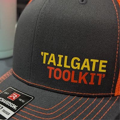 DTF print on a cap