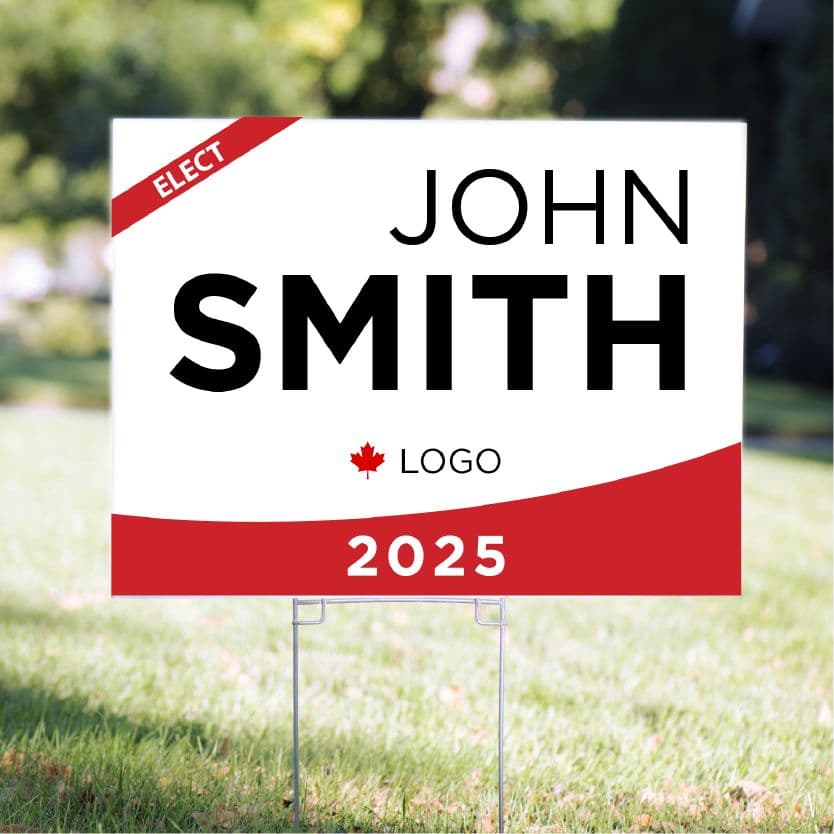 Election lawn sign
