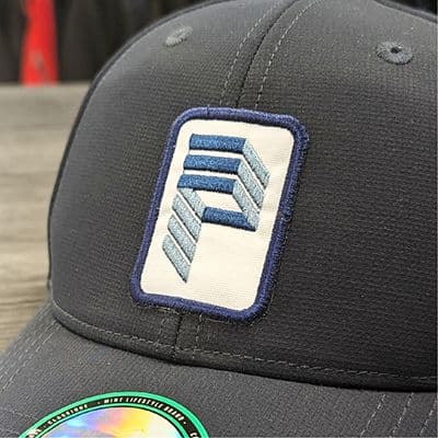Embroidered patch on a cap