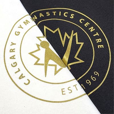 Screen printed logo
